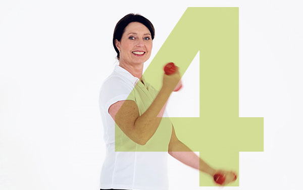 Leichte Kräftigung – Übungen zur Steigerung der Kraft steigern das Wohlbefinder (Tumorsport, Krebssport, Rehasport)